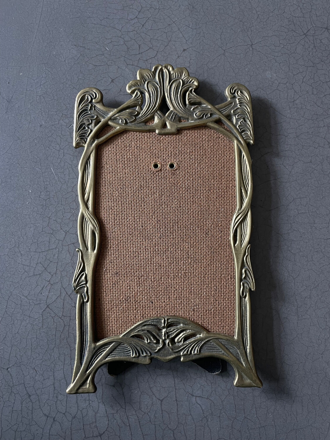 Art Nouveau gilded brass frame before 1900