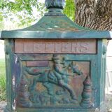 Old mailbox on foot