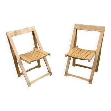 Paire de chaises pliantes vintage Trieste – Aldo Jacober  1960