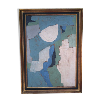 Peinture abstraite sur panneau