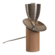 Lampe de créateur bois inox