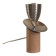 Lampe de créateur bois inox