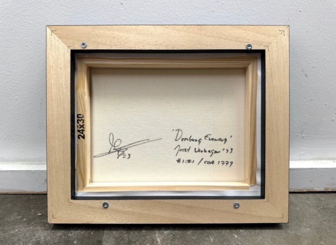 Painting by Joost Verhagen - signed acrylic painting canvas