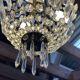 Balloon chandelier with pendants, early 20th century