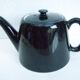 Vintage black ceramic teapot