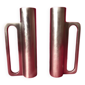 Design candlesticks Arik Levy brushed metal