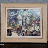 Henri Moreillon 20th / Place du Tertre, Montmartre Paris: Painting