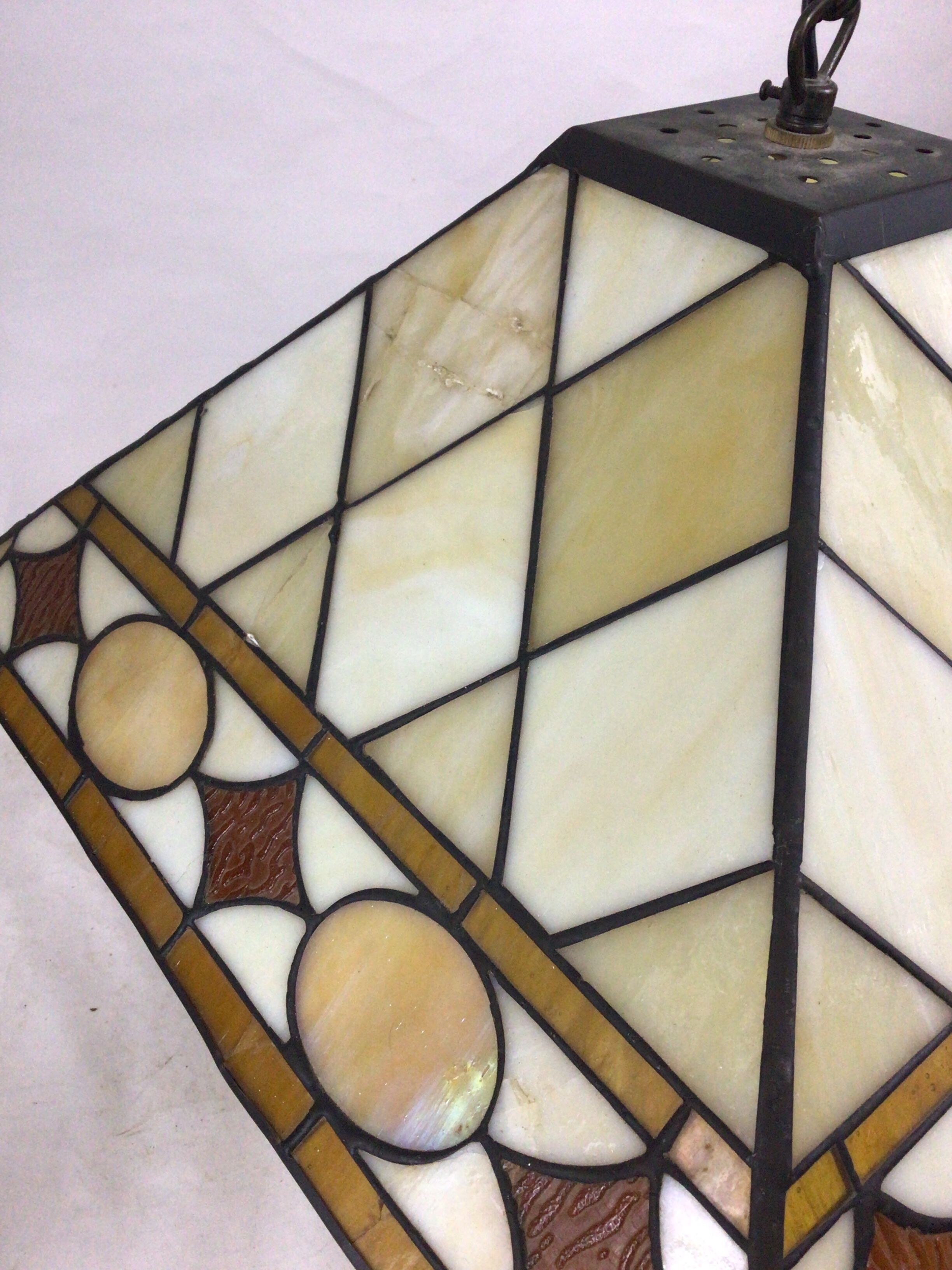 Tiffany Art Deco style pendant lamp