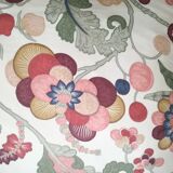 Pair of down poufs fabric of Lelièvre