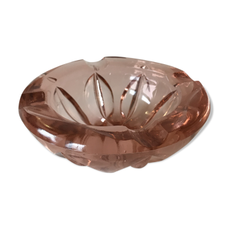 Ashtray pink glass