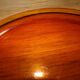 Smoked glass round tray
