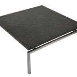 Vintage coffee table stone top frame steel 70's design