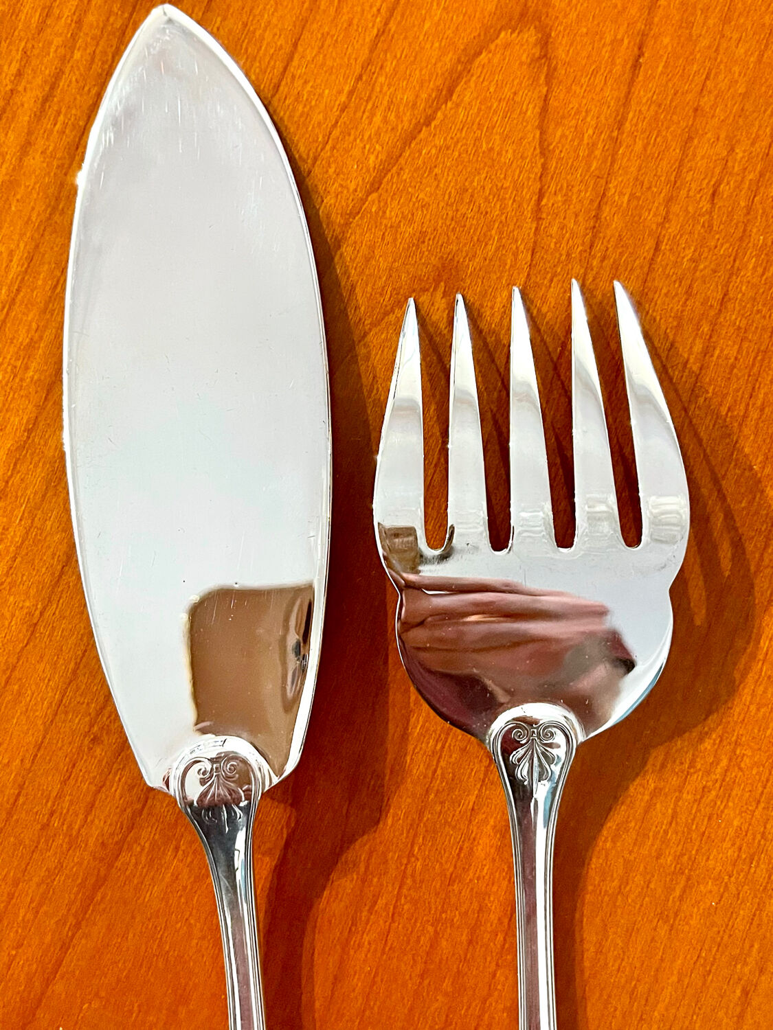 Christofle Malmaison fish serving set