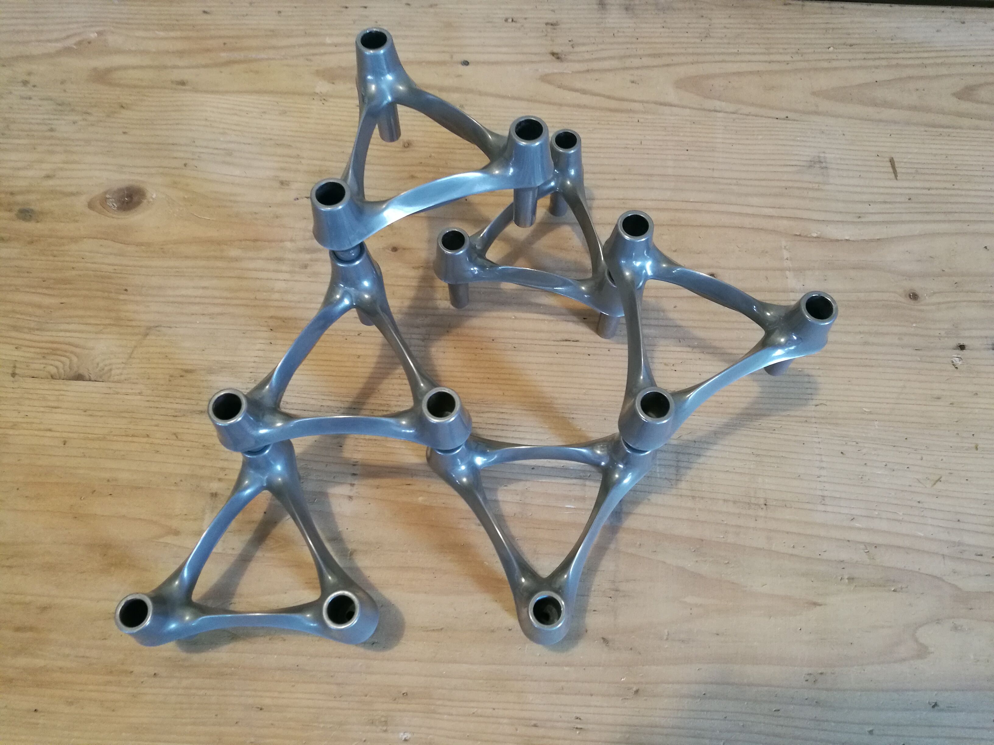 Set of 6 candlesticks nagel