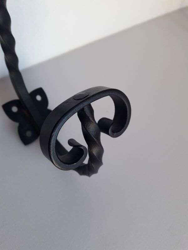 lot 5 patères porte manteau fer torsadé