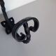 lot 5 patères porte manteau fer torsadé