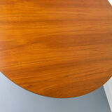 Round Danish Teak Dining Table, 1960s