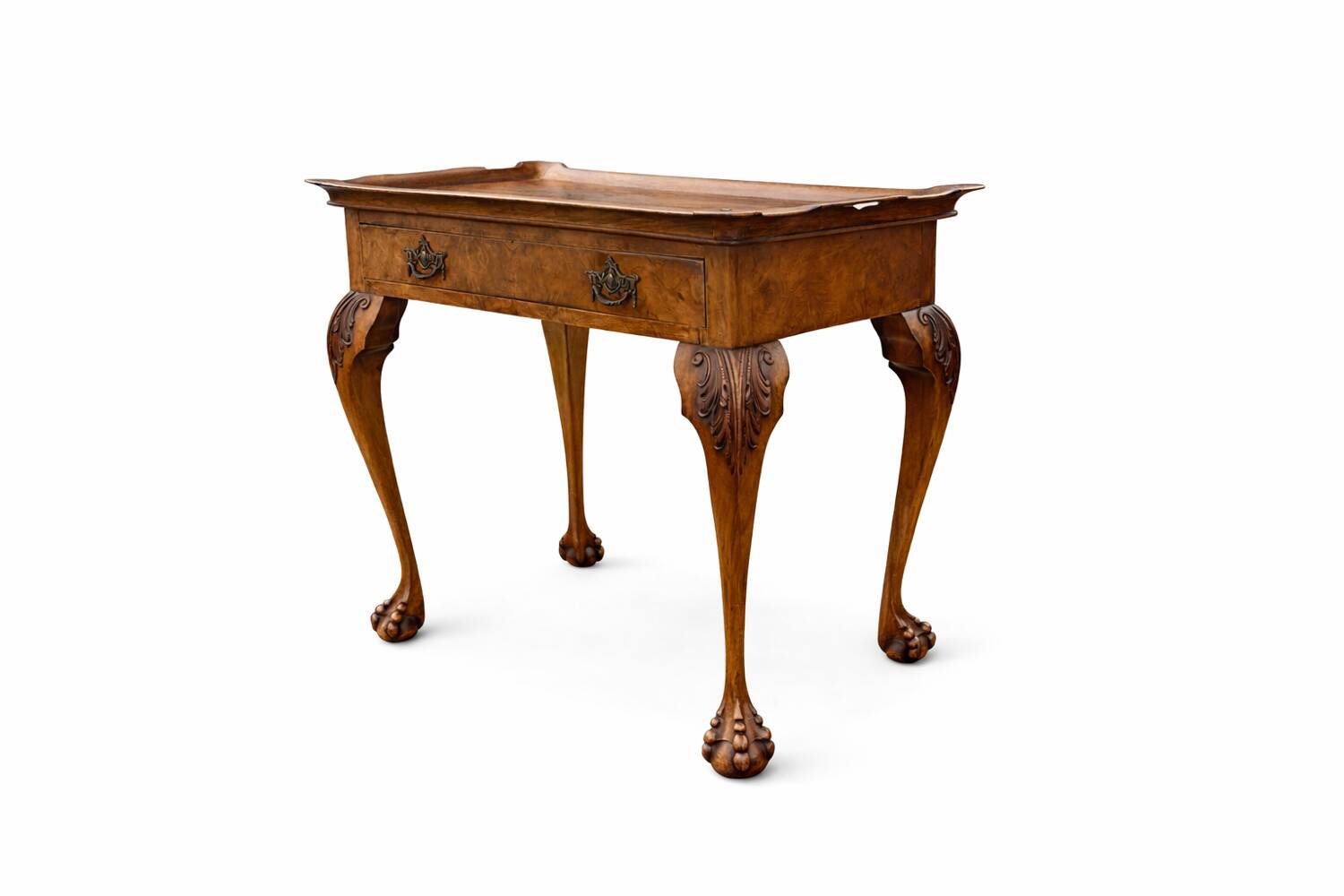 Antique English Butler Table with Removable Tray – Circa 1920 – Walnut