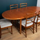 Retro Extending Dining Table & 6 Chairs By Mcintosh of Kirkcaldy