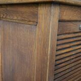 Cabinet with curtains early XXeme oak