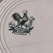 Antique plate Faïencerie Saint-Amandinoise model Muguet from the 1900s