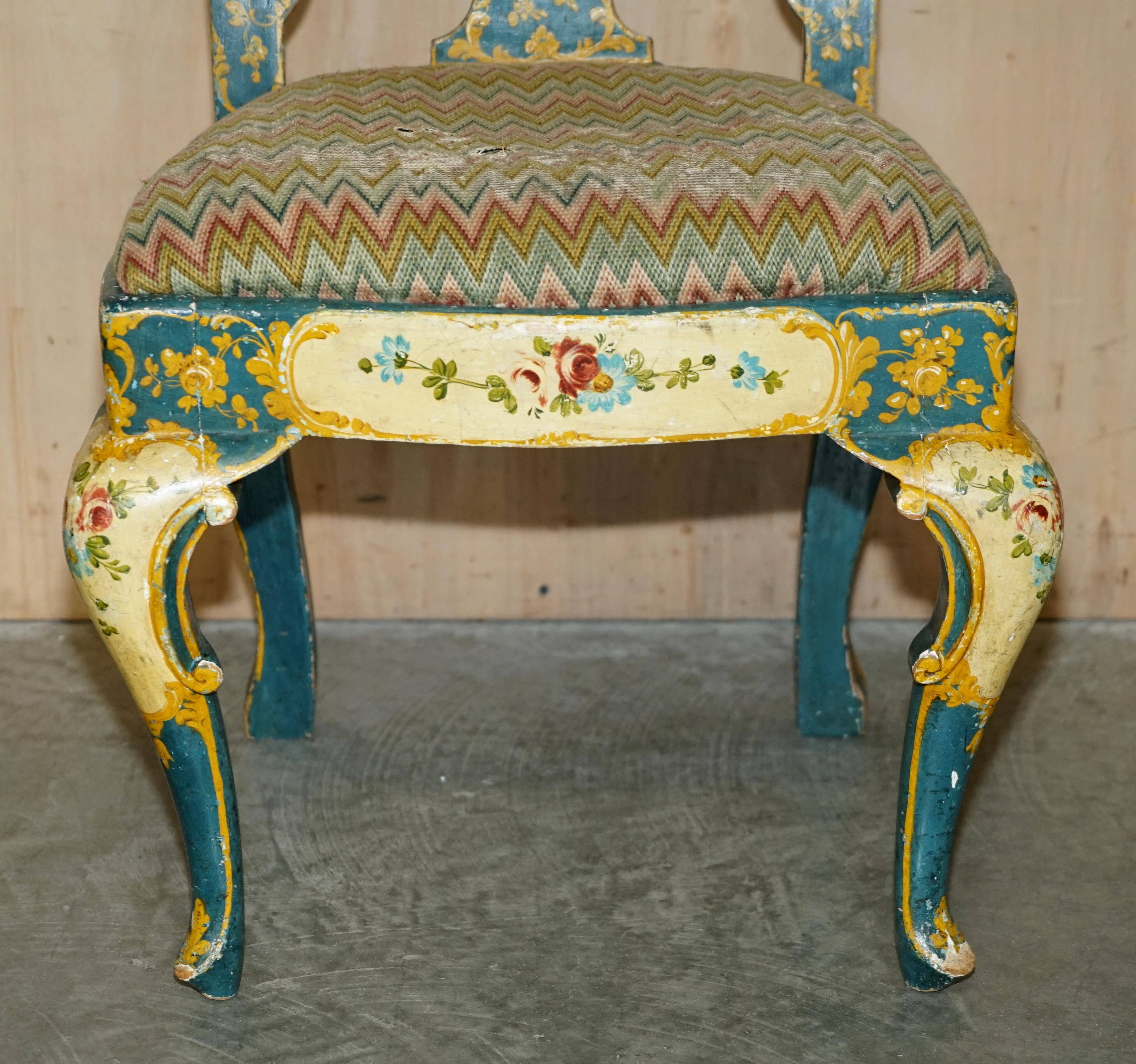 Pair of antique Regency chairs and matching table.