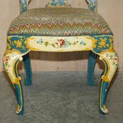 Paire de chaises Regency antiques et table assortie