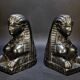 Ancient Orientalist Andirons – Assyrian Figures 18th Century
