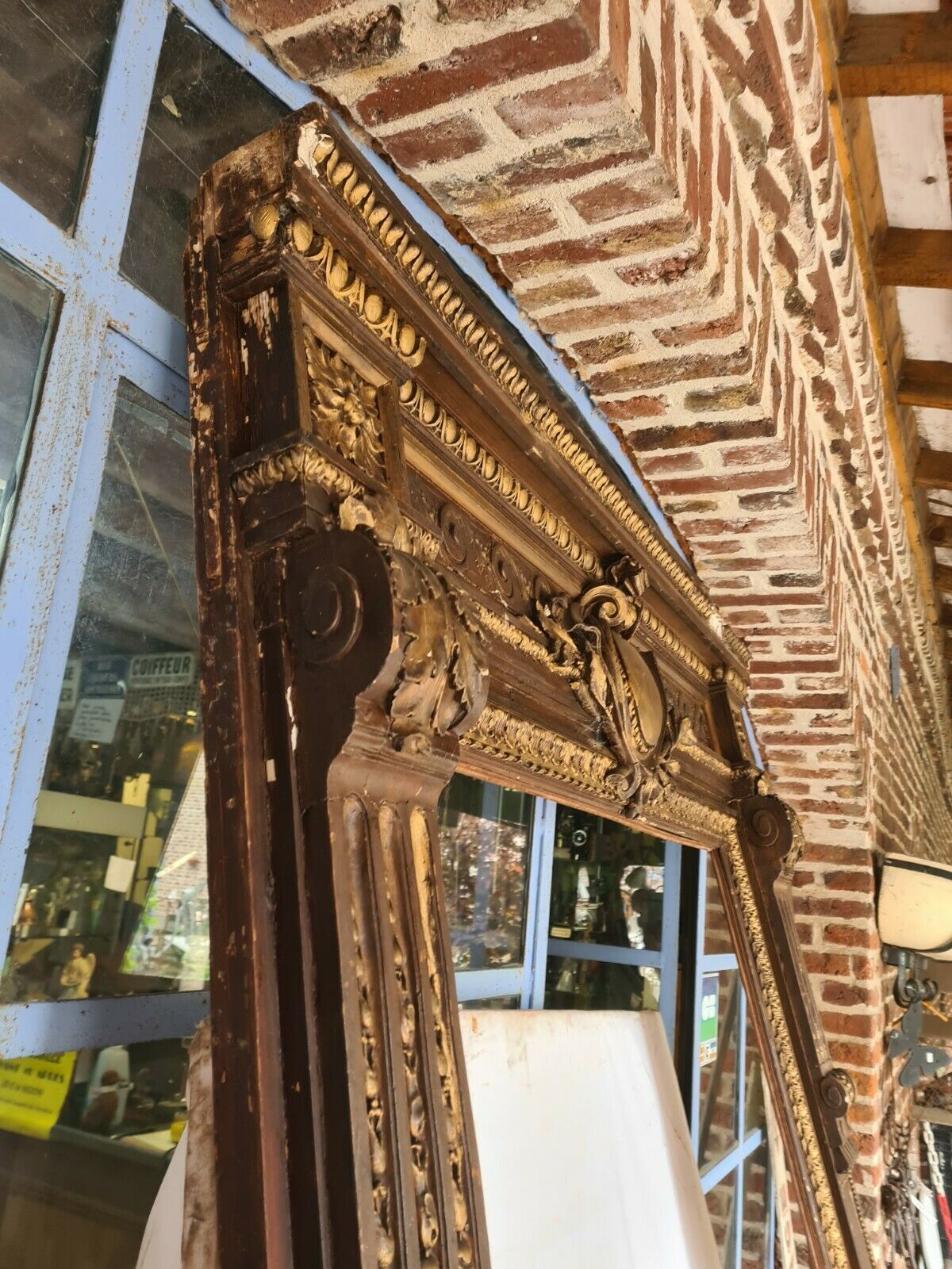 Encadrement de miroir trumeau panoramique