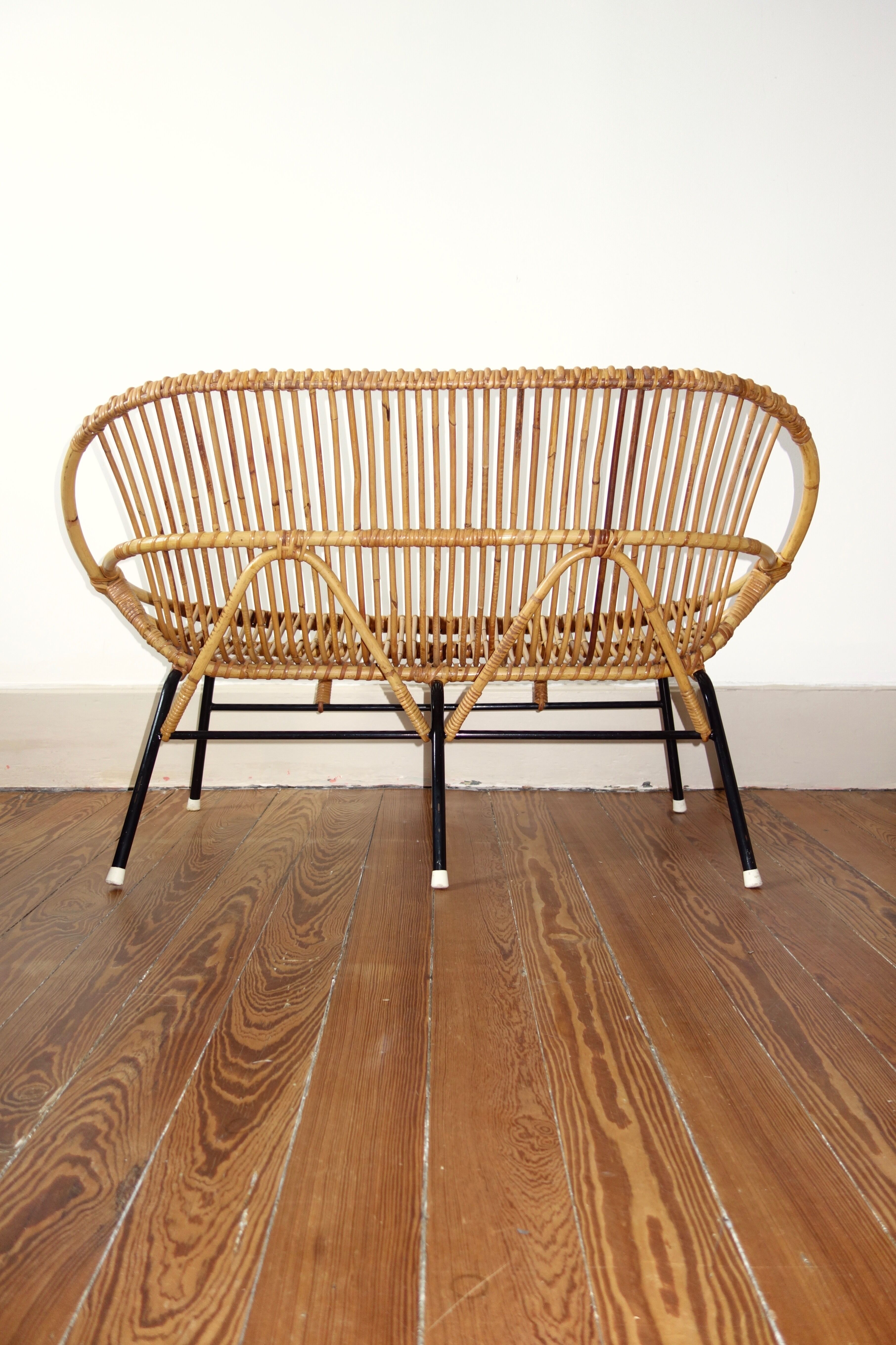 Bench Rohe Noordwolde 50s Wicker