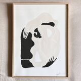 "Le nid des murmures ", 2022, fait main à l'acrylique en édition très limitée par Atelier Agapé