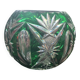 Vase boule cristal taillé