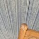 Serie de 4 chaises pliantes vintage italienne en cannage 1970s