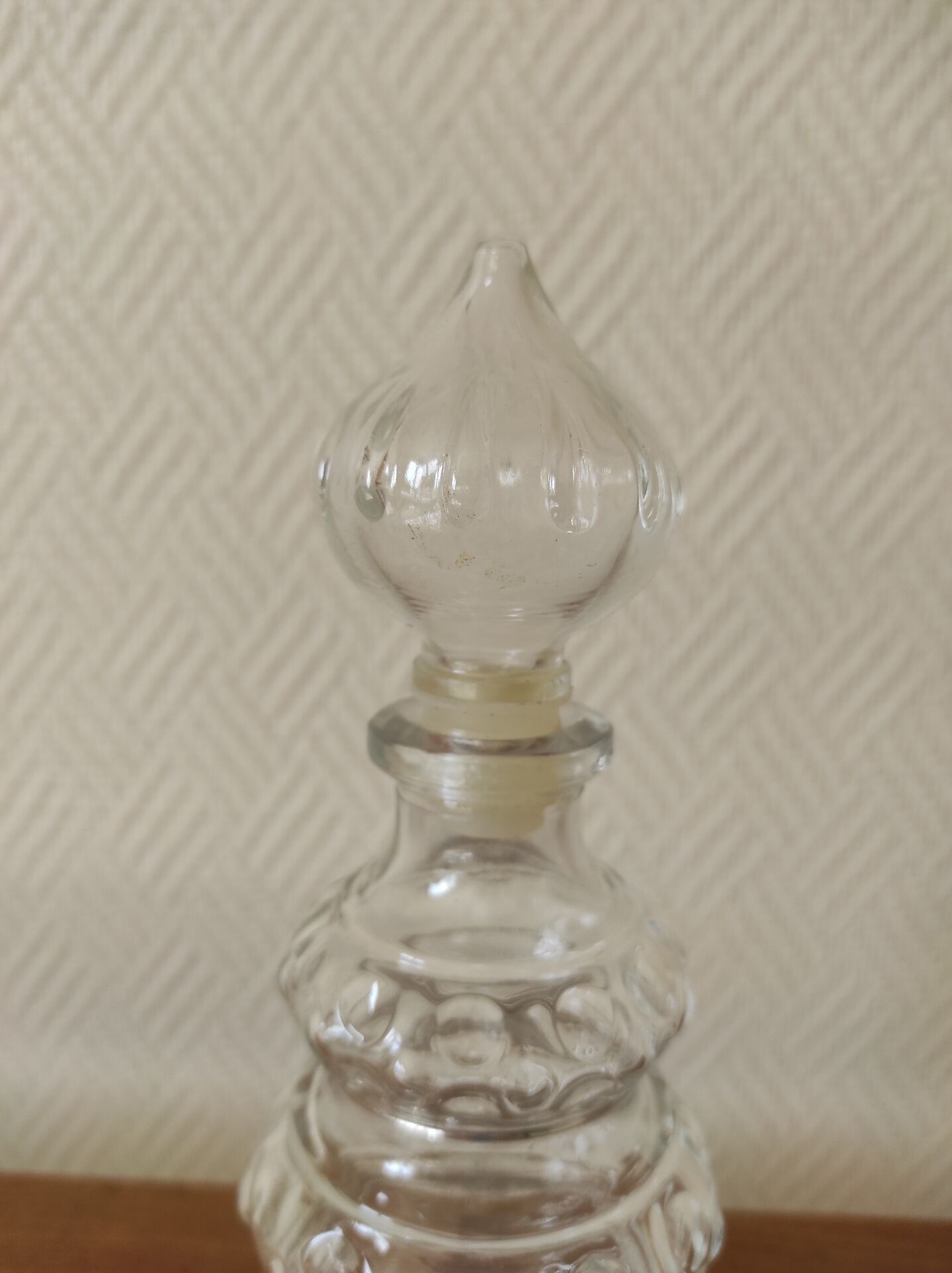 Vintage glass carafe 0.375 L