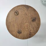 Solid wood farmhouse tripod stool