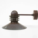 Pair of Nyhavn copper exterior wall lights by Louis Poulsen