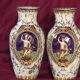 Two earthenware vases from Gien late nineteenth century