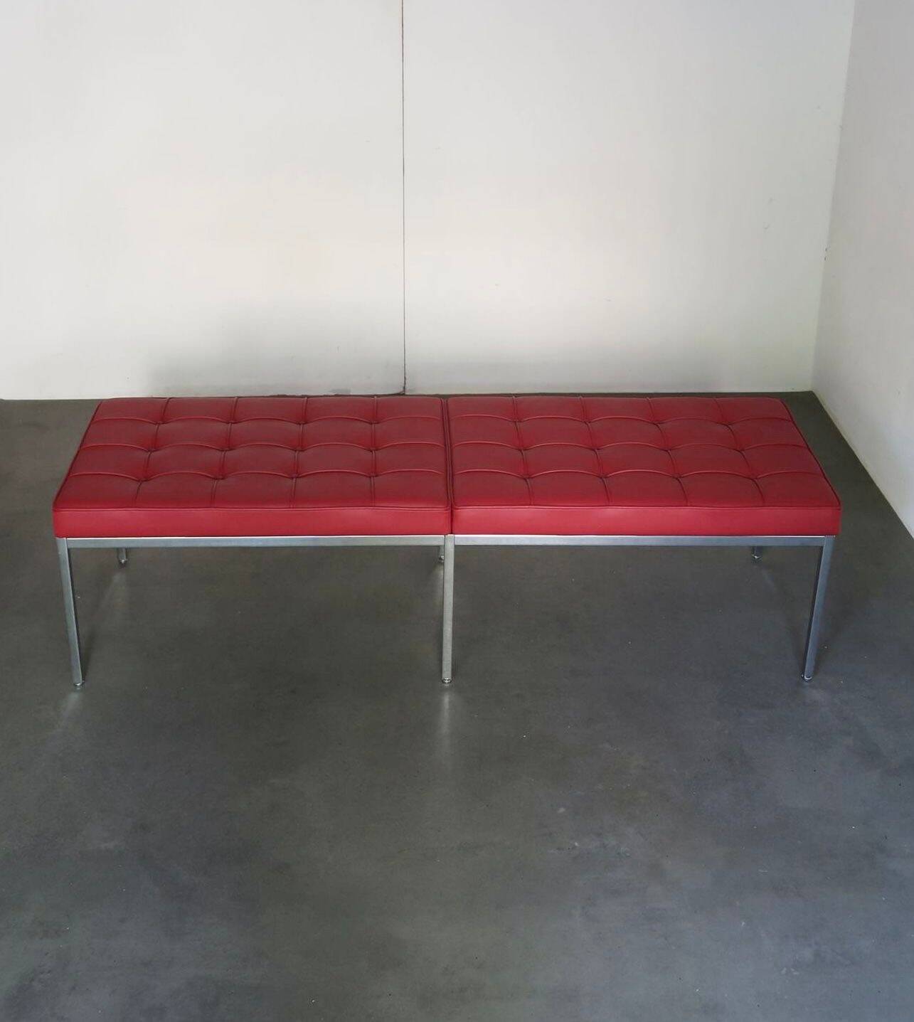 Florence Knoll leather bench