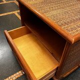 Dal Vera rattan and bamboo bedside table