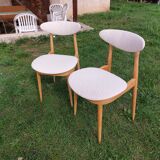 Paire de chaises Baumann Licorne entièrement restaurées