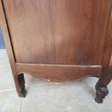 Louis XV Standing Man in Walnut and Ash Burl