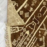 Tapis berbère coloré en noix fait main 260 X 160 CM