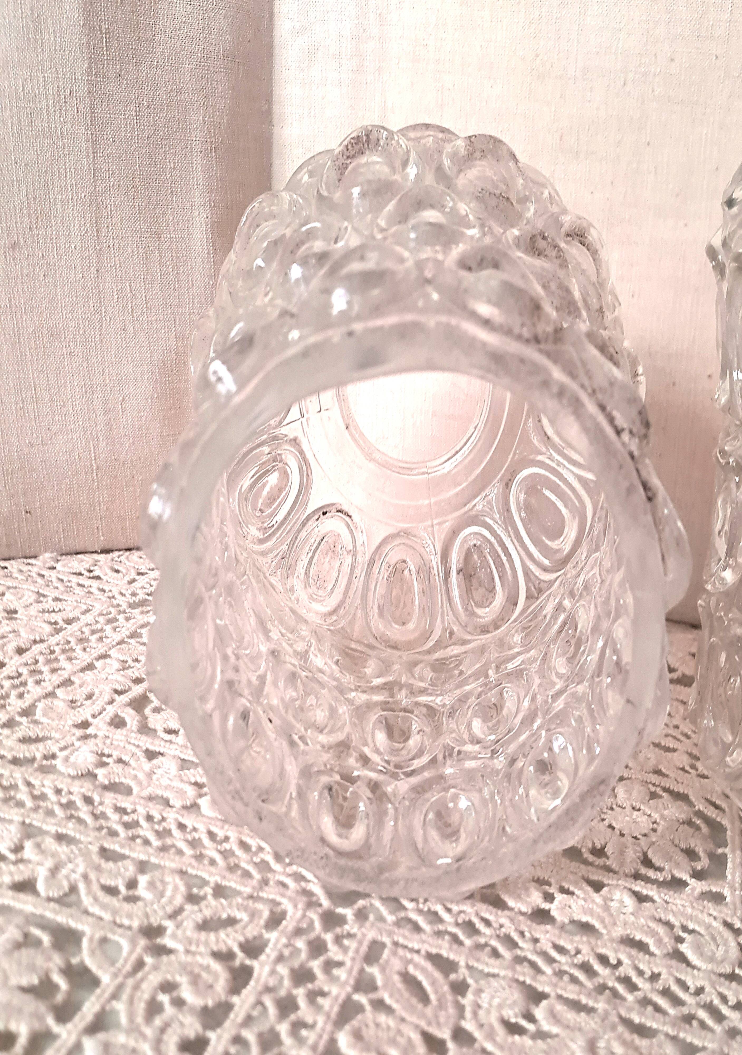 Glass Pendant Light Chandelier Ceiling Light France POP 1960 Retro Decoration 1 Pair