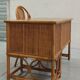 Bureau et chaise en bambou et rotin