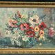 Oil painting on canvas bouquet of flowers g. dance