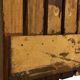 vintage wall shelf plant support, decoration oak wood
