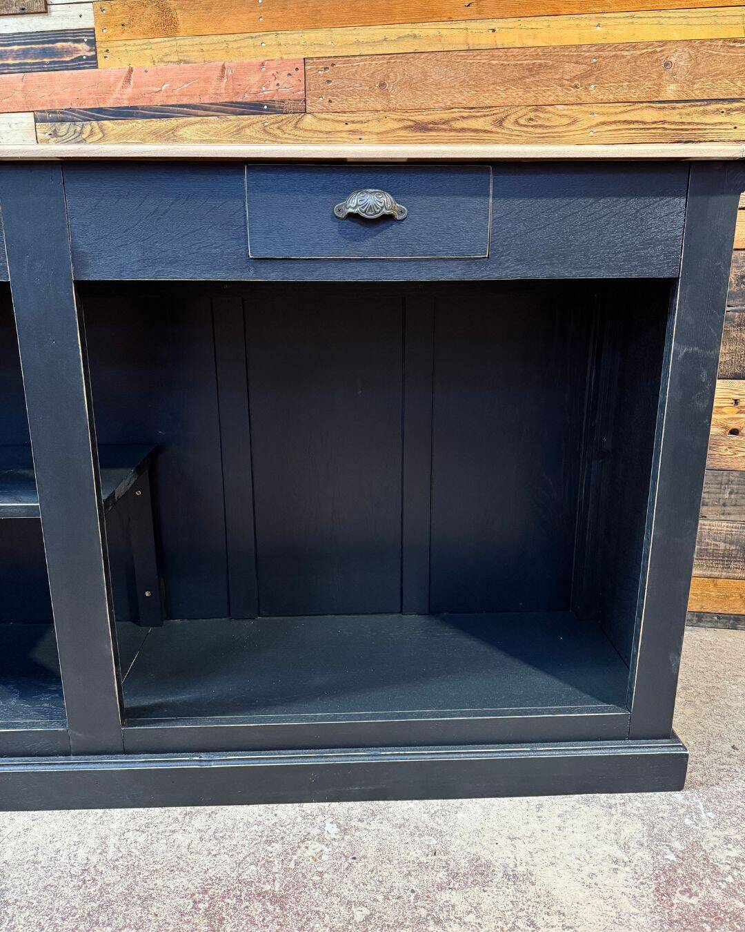 Vintage workshop furniture revamped from the 1950s.