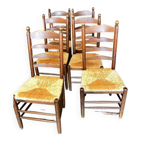 6 chaises de ferme