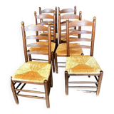 6 chaises  de ferme