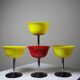 4 Art Deco dessert bowls in Nudawn & Catalin, Canada, 1930s